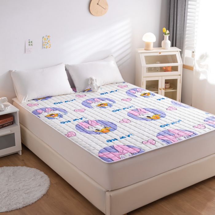 91家纺网 家纺一手货源 找家纺 鑫钰 2023新款迪士尼全棉床护垫榻榻米软垫 黛西