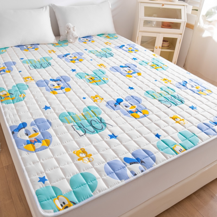 91家纺网 家纺一手货源 找家纺 鑫钰 2023新款迪士尼全棉床护垫榻榻米软垫 纳德宝宝