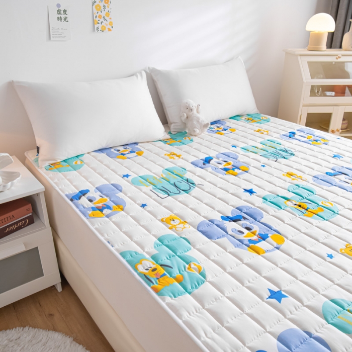 91家纺网 家纺一手货源 找家纺 鑫钰 2023新款迪士尼全棉床护垫榻榻米软垫 纳德宝宝