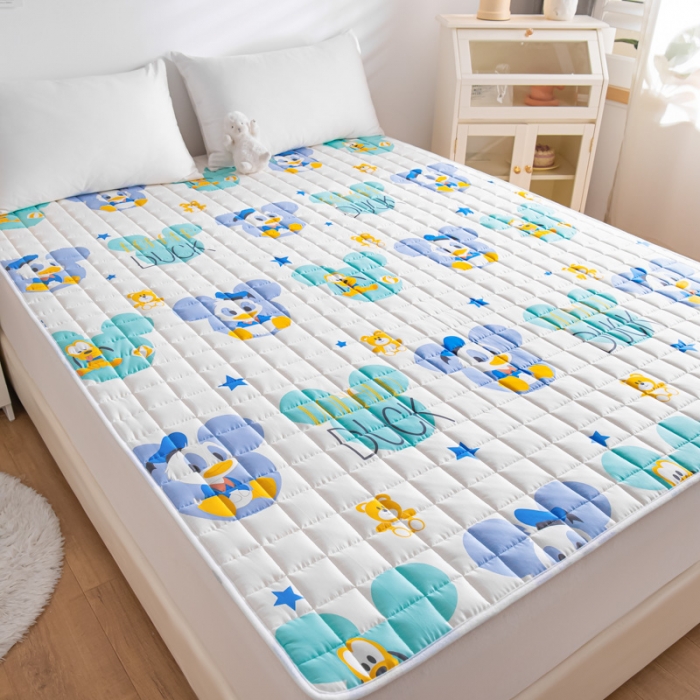 91家纺网 家纺一手货源 找家纺 鑫钰 2023新款迪士尼全棉床护垫榻榻米软垫 纳德宝宝
