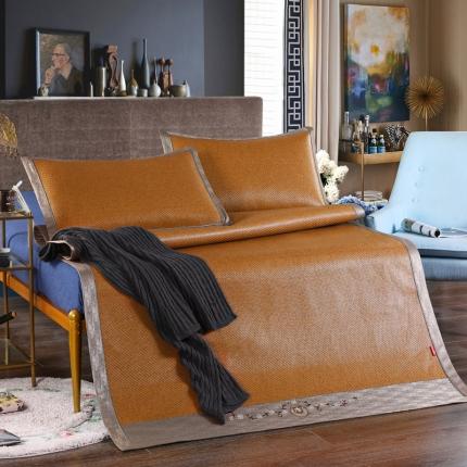 91家纺网 家纺一手货源 找家纺 （总）小牛席业2022新款刺绣3D印尼藤席（10斤款）