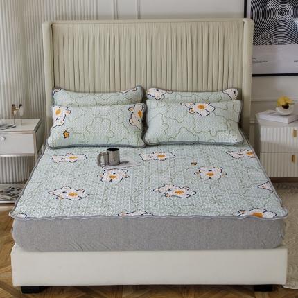 纽缦家纺 2022新款花卉床单三件套 心情熊