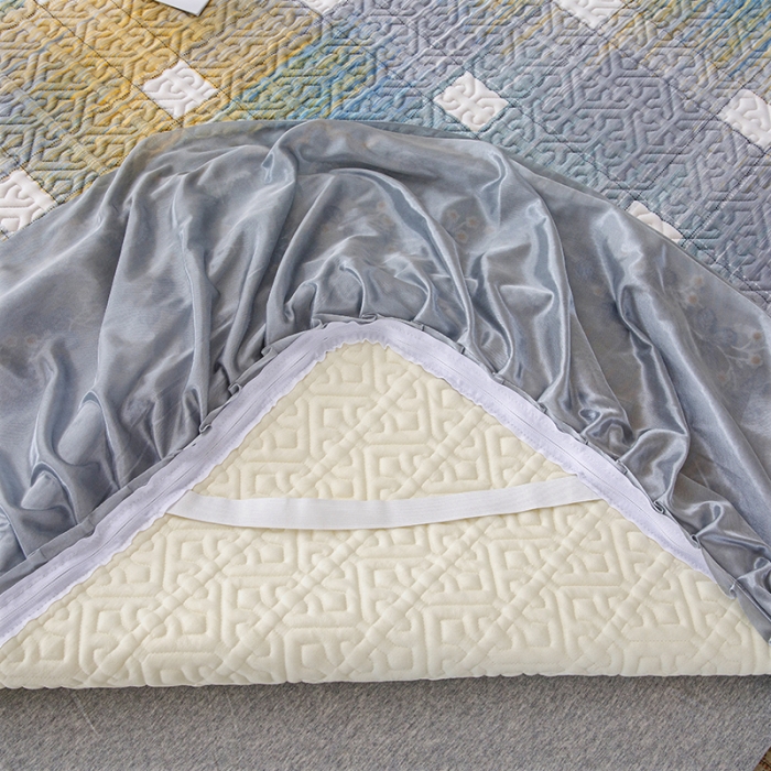 91家纺网 家纺一手货源 找家纺 纽缦家纺 2022新款花卉床裙三件套 蒂凡阁