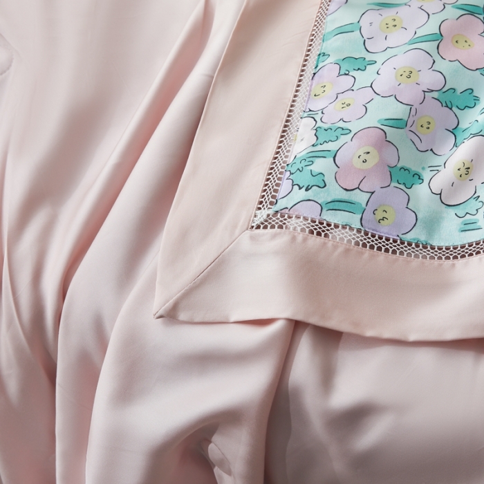 91家纺网 家纺一手货源 找家纺 榻尚家居2023新款60S进口奥地利天丝夏被花享治.愈羊