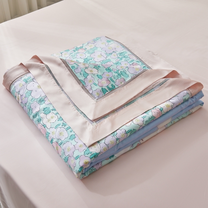 91家纺网 家纺一手货源 找家纺 榻尚家居2023新款60S进口奥地利天丝夏被花享治.愈羊