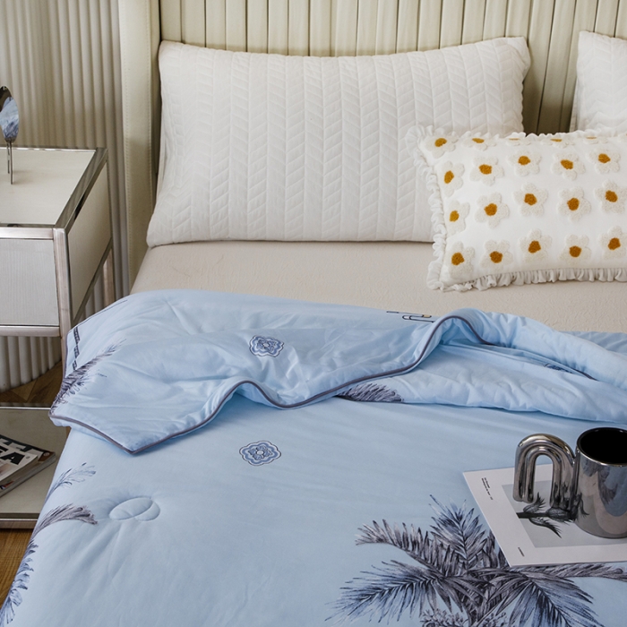 91家纺网 家纺一手货源 找家纺 纽缦家纺 2022新款花卉夏被 海岛风情