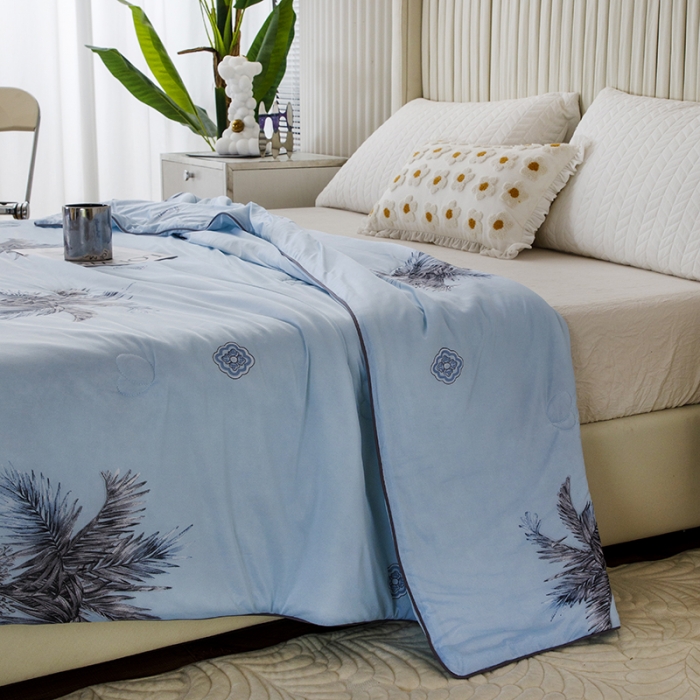 91家纺网 家纺一手货源 找家纺 纽缦家纺 2022新款花卉夏被 海岛风情