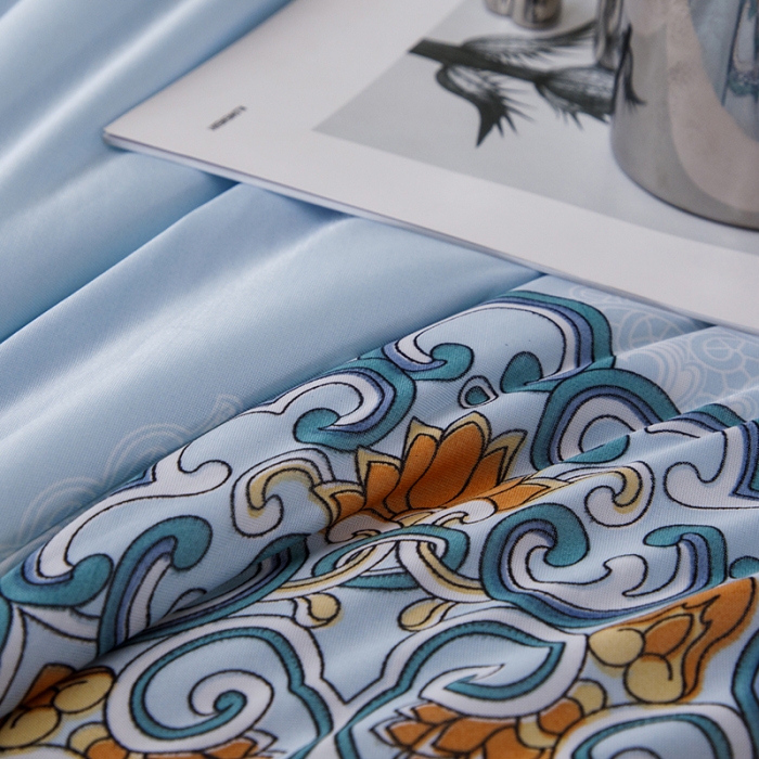 91家纺网 家纺一手货源 找家纺 纽缦家纺 2022新款花卉夏被 海岛风情