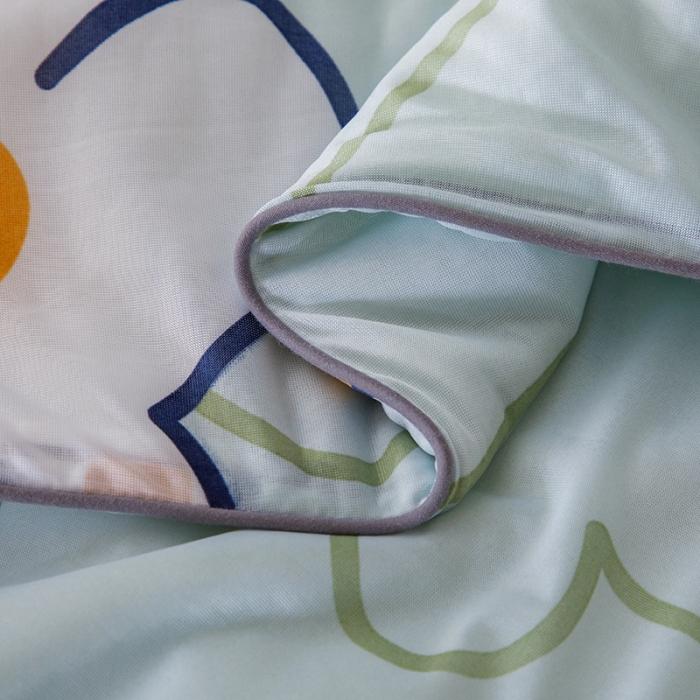 91家纺网 家纺一手货源 找家纺 纽缦家纺 2022新款花卉夏被 心情熊