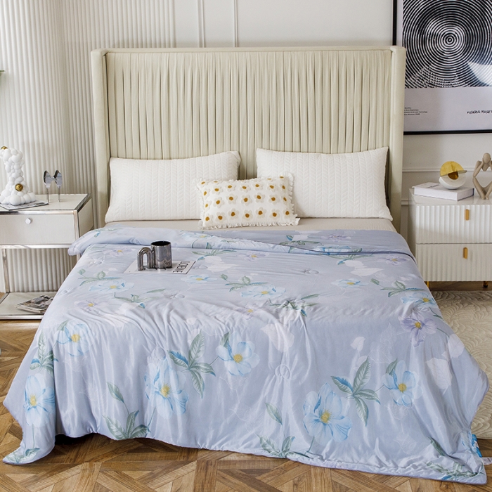 91家纺网 家纺一手货源 找家纺 纽缦家纺 2022新款花卉夏被 馨享花意