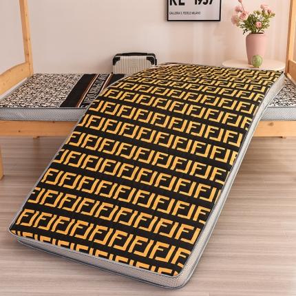 91家纺网 家纺一手货源 找家纺 亿丁点 2023新款磨毛床垫直播印花学生立体款 磨毛立体罗佛特-黑