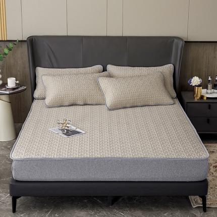 91家纺网 家纺一手货源 找家纺 （总）纽缦家纺  2022新款纯色肌理纹床单三件套