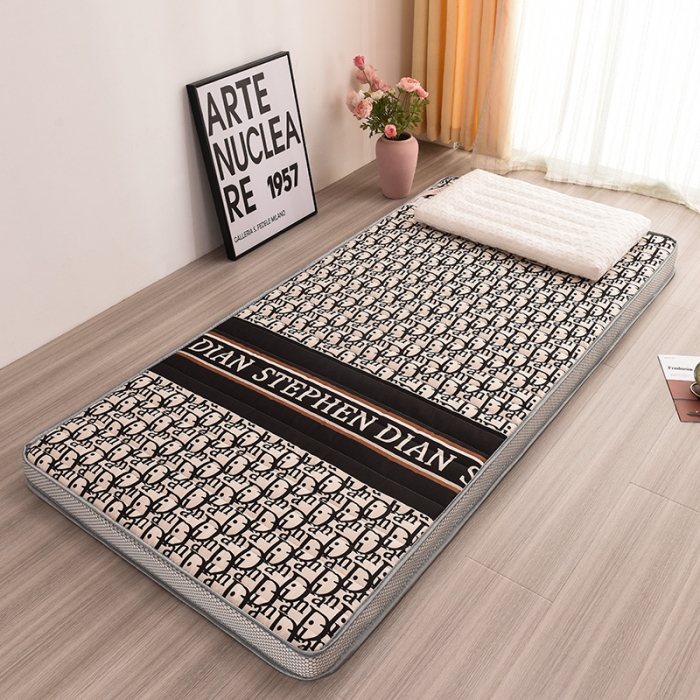 91家纺网 家纺一手货源 找家纺 亿丁点 2023新款磨毛床垫直播印花学生立体款 磨毛立体迪欧