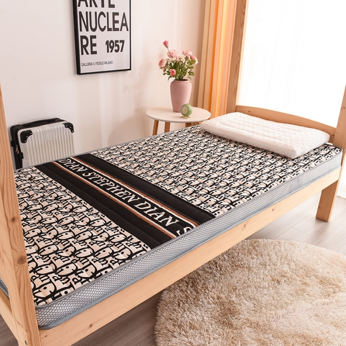 91家纺网 家纺一手货源 找家纺 亿丁点 2023新款磨毛床垫直播印花学生立体款 磨毛立体迪欧