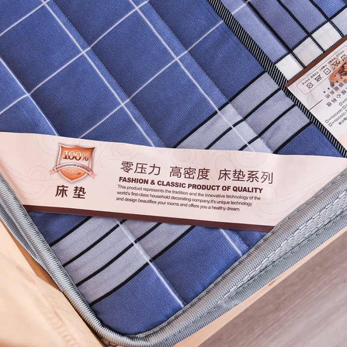 91家纺网 家纺一手货源 找家纺 亿丁点 2023新款磨毛床垫直播印花学生立体款 磨毛立体格雷诺