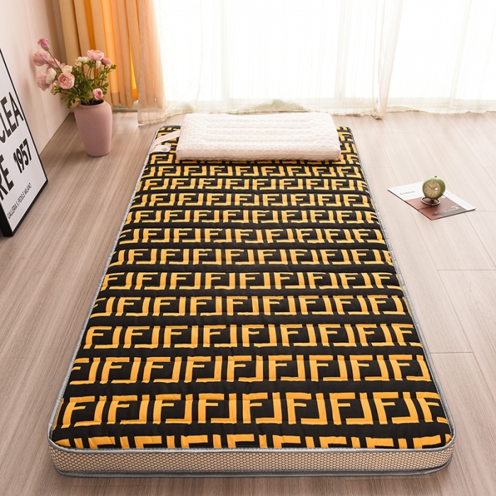 91家纺网 家纺一手货源 找家纺 亿丁点 2023新款磨毛床垫直播印花学生立体款 磨毛立体罗佛特-黑