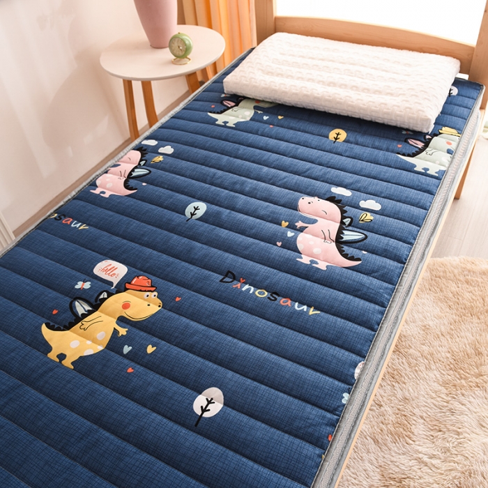 91家纺网 家纺一手货源 找家纺 亿丁点 2023新款磨毛床垫直播印花学生立体款 磨毛立体侏罗纪