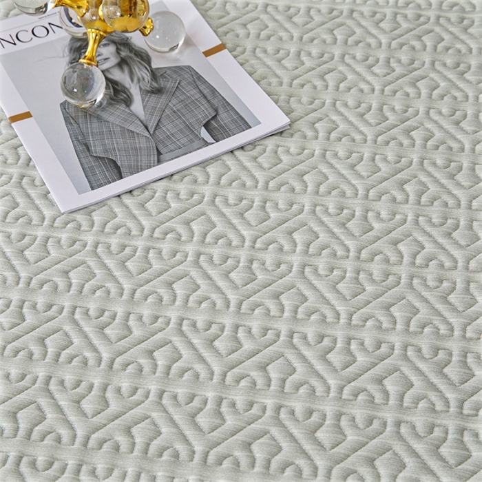 91家纺网 家纺一手货源 找家纺 纽缦家纺 2022新款纯色肌理纹床裙三件套 肌理纹淡绿