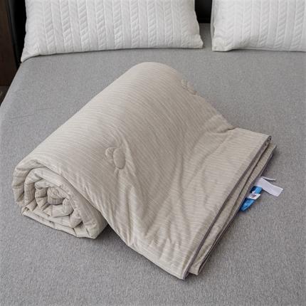 91家纺网 家纺一手货源 找家纺 纽缦家纺 2022新款纯色肌理纹夏被 肌理纹咖色