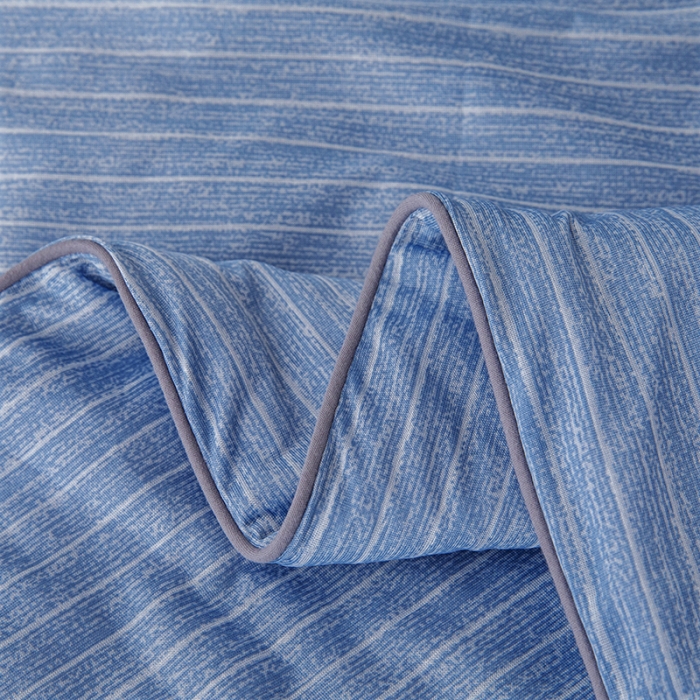 91家纺网 家纺一手货源 找家纺 纽缦家纺 2022新款纯色肌理纹夏被 肌理纹海蓝