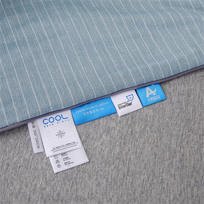 91家纺网 家纺一手货源 找家纺 纽缦家纺 2022新款纯色肌理纹夏被 肌理纹蓝色