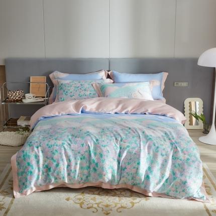 榻尚2023新款60S进口奥地利天丝四件套-花享治.愈羊