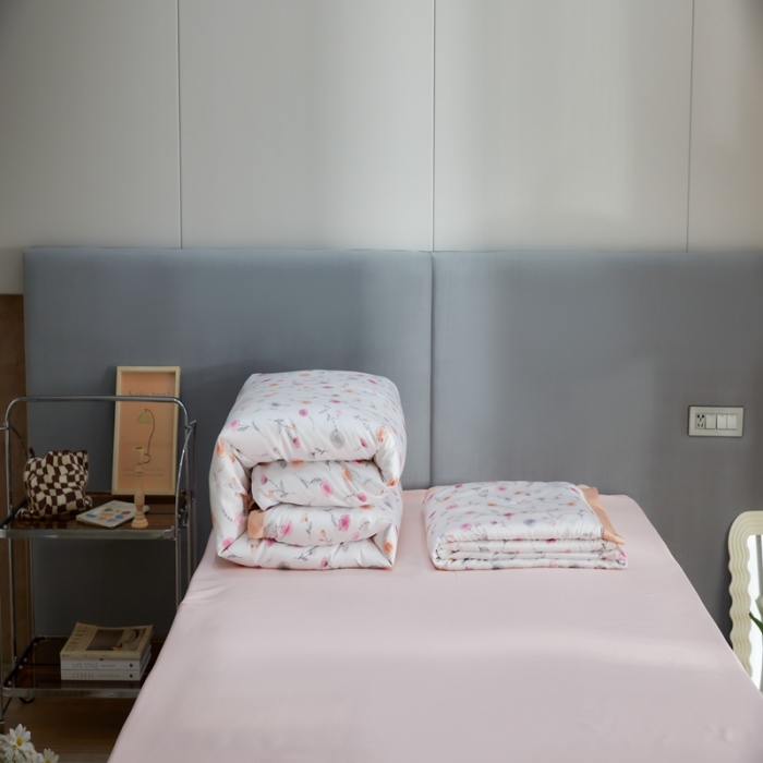 91家纺网 家纺一手货源 找家纺 榻尚2023新款60S进口奥地利天丝四件套-花享治.愈羊