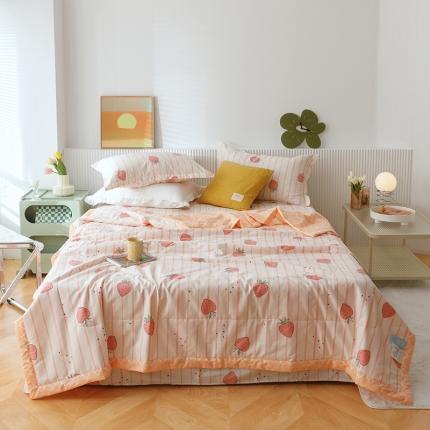 91家纺网 家纺一手货源 找家纺 总莱宁被业2023新款13070纯棉夏凉被全棉夏被四件套