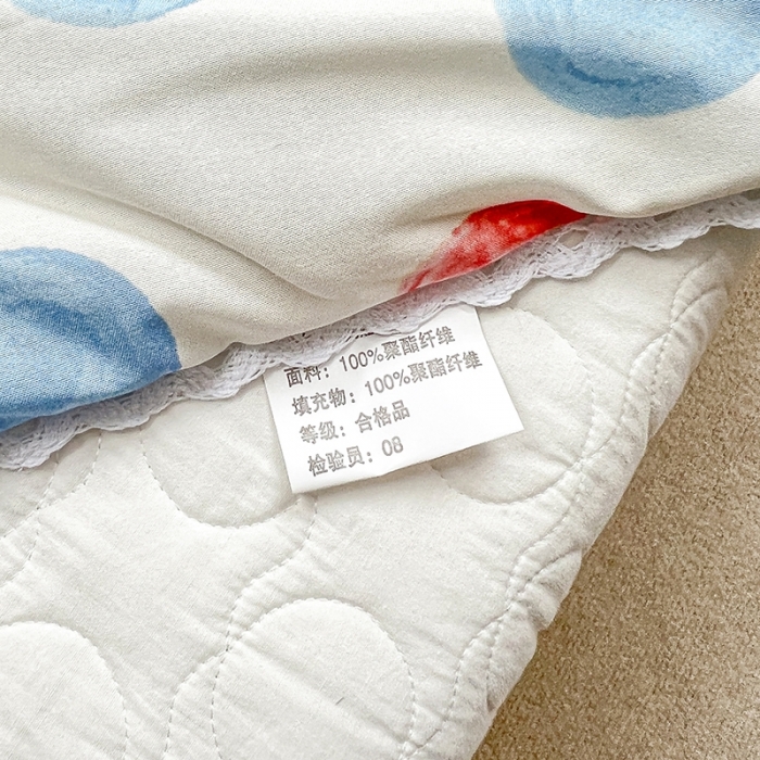 91家纺网 家纺一手货源 找家纺 慕尚 2025新款ins水洗小花边夏被 幸运花