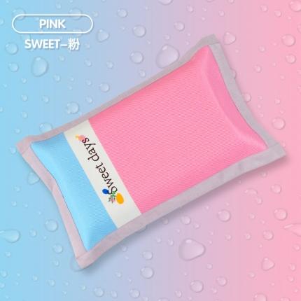 2022爱古德新款信封式绣花冰藤枕套（单枕套无内芯） Sweet-粉XL