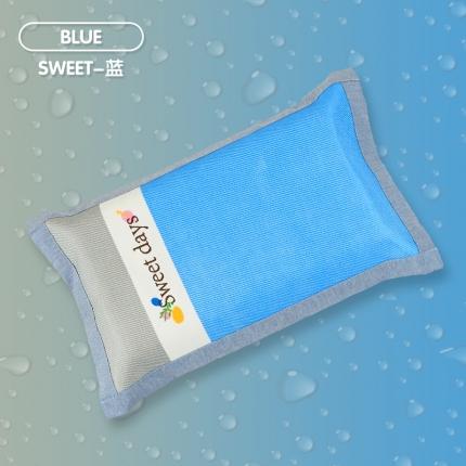 2022爱古德新款信封式绣花冰藤枕套（单枕套无内芯） Sweet-蓝M