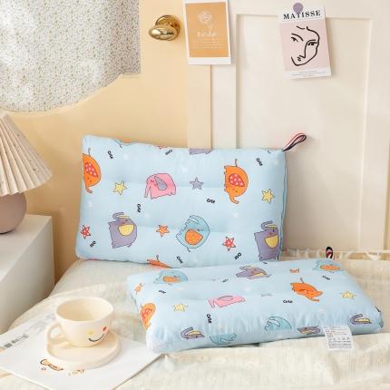 91家纺网 家纺一手货源 找家纺 其乐枕芯2023新款 全棉儿童枕枕芯 卡通小象