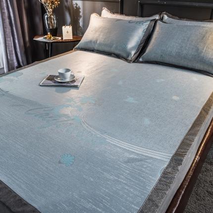 91家纺网 家纺一手货源 找家纺 （总）印季2023新款600D高精密提花粗冰丝凉席