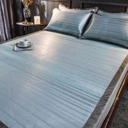 91家纺网 家纺一手货源 找家纺 （总）印季2023新款600D高精密提花粗冰丝凉席