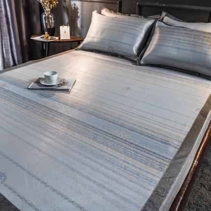 91家纺网 家纺一手货源 找家纺 （总）印季2023新款600D高精密提花粗冰丝凉席