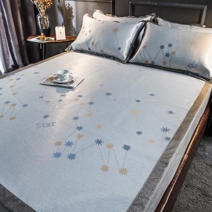 91家纺网 家纺一手货源 找家纺 （总）印季2023新款600D高精密提花粗冰丝凉席