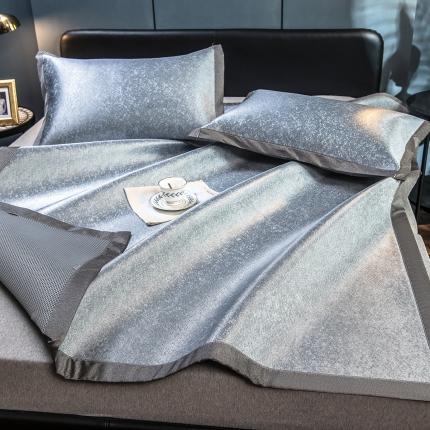 91家纺网 家纺一手货源 找家纺 （总）印季 2023新款900D三色混搭高精密冰丝席