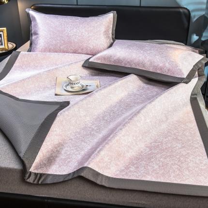 91家纺网 家纺一手货源 找家纺 （总）印季 2023新款900D三色混搭高精密冰丝席