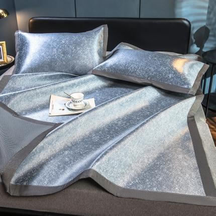 91家纺网 家纺一手货源 找家纺 （总）印季 2023新款900D三色混搭高精密冰丝席