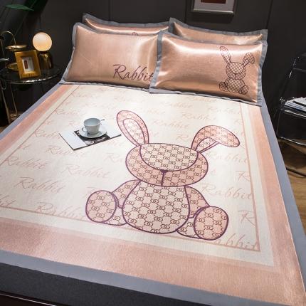 91家纺网 家纺一手货源 找家纺 （总）印季 2025新款宽包边数码印花卡通冰丝席