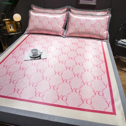 91家纺网 家纺一手货源 找家纺 （总）印季 2025新款宽包边数码印花卡通冰丝席