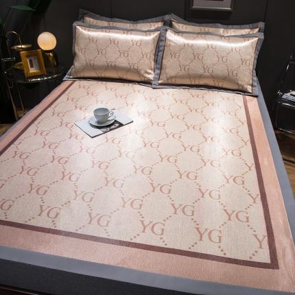 91家纺网 家纺一手货源 找家纺 （总）印季 2025新款宽包边数码印花卡通冰丝席