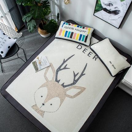 91家纺网 家纺一手货源 找家纺 （总）印季 2025新款数码印花大版冰丝席