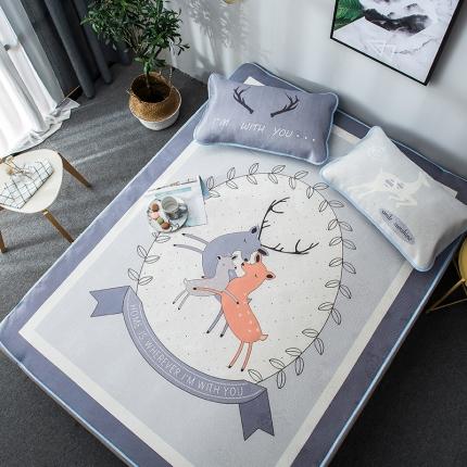 91家纺网 家纺一手货源 找家纺 （总）印季 2025新款数码印花大版冰丝席