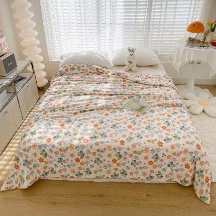 薇玛仕 2023 A类针织棉大豆夏凉被小清新夏被空调被 花舞