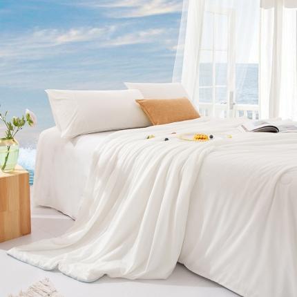 薇玛仕 2023 新款抗菌冰淇淋夏凉被抑菌夏被空调被 奶油白