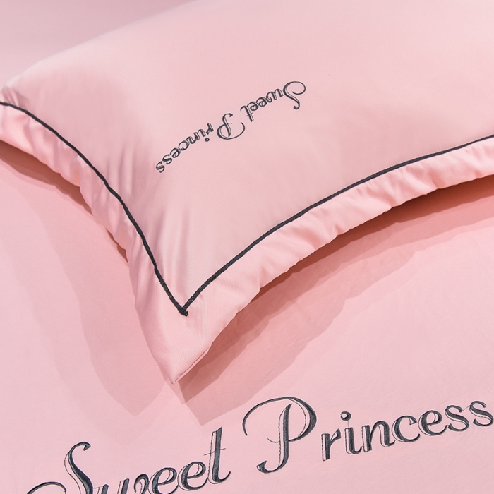 91家纺网 家纺一手货源 找家纺 笙意家纺 2025新款水洗真丝单枕套 安琪拉-玫瑰粉一对