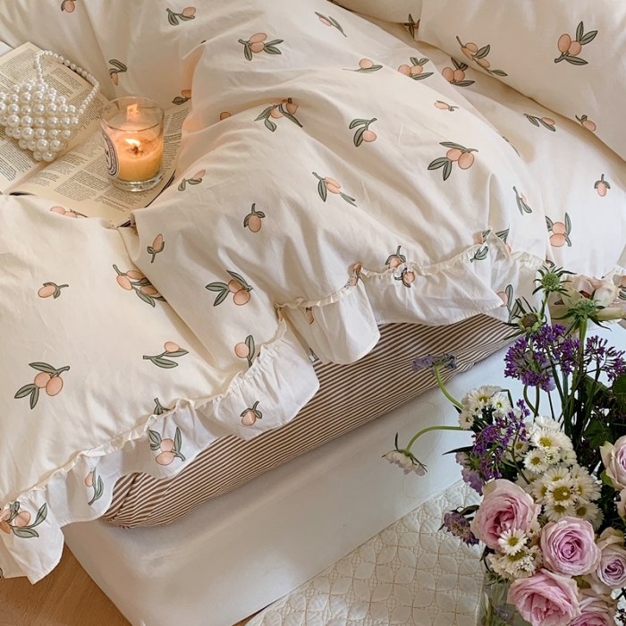 91家纺网 家纺一手货源 找家纺 （总）昔可2022新款复古花花边四件套