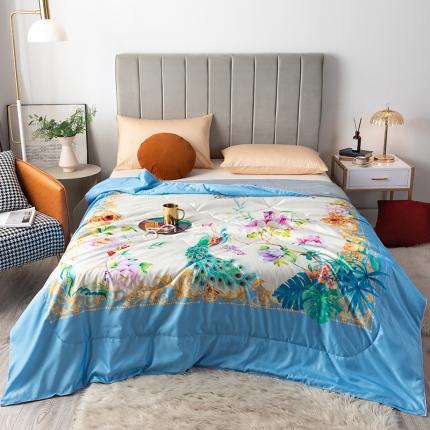 91家纺网 家纺一手货源 找家纺 总2025 爱宝被业直播爆款凉感丝夏被夏凉被