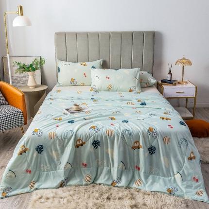 91家纺网 家纺一手货源 找家纺 总2025 爱宝被业直播爆款凉感丝夏被夏凉被